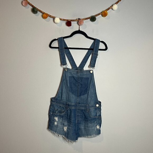 Blank NYC denim overall shorts - Picture 2 of 6